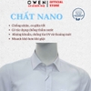 Áo sơ mi trắng nam tay ngắn Owen AR260512NTB màu trắng dáng suông regular fit tà lượn có túi chất liệu nano