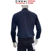 Áo sơ mi nam tay dài Owen AR261049DT màu xanh tím than Dáng suông regular fit tà lượn có túi chất liệu modal polyester