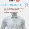 Áo sơ mi nam tay dài Owen AS255058D màu trắng dáng ôm slim fit tà lượn không túi chất liệu poly midal