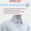 Áo sơ mi nam tay dài Owen AS260002D màu trắng dáng ôm slim fit tà lượn không túi chất liệu polyester