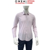 Áo sơ mi nam tay ngắn Owen AS260104D màu hồng dáng ôm slim fit tà lượn không túi chất liệu Bamboo polyester