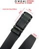 Thắt Lưng Nam Owen BELT256248 day da màu đen Mặt Khóa Trượt Tự Động Chất liệu da bò thật