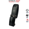 Thắt Lưng Nam Owen BELT261054 day da màu đen Mặt Khóa Trượt Tự Động chất liệu da bò thật