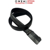 Thắt Lưng Nam Owen BELT261054 day da màu đen Mặt Khóa Trượt Tự Động chất liệu da bò thật