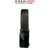 Thắt Lưng Nam Owen BELT261054 day da màu đen Mặt Khóa Trượt Tự Động chất liệu da bò thật