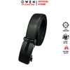 Thắt Lưng Nam Owen BELT261057 day da màu đen Mặt Khóa Trượt Tự Động chất liệu da bò thật