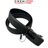 Thắt Lưng Nam Owen BELT261057 day da màu đen Mặt Khóa Trượt Tự Động chất liệu da bò thật