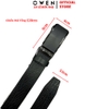 Thắt Lưng Nam Owen BELT261060 dây da màu đen sần Mặt Khóa Trượt Tự Động chất liệu da bò thật