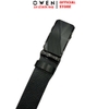 Thắt Lưng Nam Owen BELT261062 dây da màu đen sần Mặt Khóa Trượt Tự Động chất liệu da bò thật