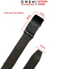 Thắt Lưng Nam Owen BELT261063 dây da màu nâu đậm sần Mặt Khóa Trượt Tự Động chất liệu da bò thật