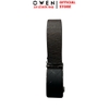 Thắt Lưng Nam Owen BELT261063 dây da màu nâu đậm sần Mặt Khóa Trượt Tự Động chất liệu da bò thật