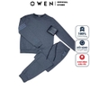 Bộ mặc nhà OWEN BMN221173 Màu xám đậm melange Dáng Regular Fit Vải CVC Spandex