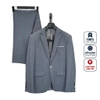 Bộ Veston VIỆT TUẤN COMPLET-191 màu xám trơn bộ suit dáng trẻ, 1 cúc , xẻ tà 2 bên chất liệu Vicose