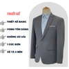 Bộ Veston VIỆT TUẤN COMPLET-191 màu xám trơn bộ suit dáng trẻ, 1 cúc , xẻ tà 2 bên chất liệu Vicose
