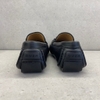 Giầy tây Owen GD233345 màu đen sần kiểu giày lười Moccasin đế âm chất liệu da thật