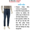 Quần Jeans Nam Owen QJR263084 Màu Xanh Regular Fit Cotton Spandex