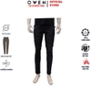 Quần Jean Nam Owen Quần Bò Nam QJR263088 màu đen dáng suông regular fit chất liệu denim cotton