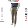 Quần kaki nam Owen QKR261005 màu nâu dáng suông regular fit chất liệu cotton spandex