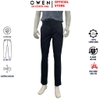 Quần kaki nam Owen QKR261011 màu xanh tím than dáng suông regular fit chất liệu rayon polyester rycra
