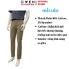 Quần kaki nam Owen QKR261005 màu nâu dáng suông regular fit chất liệu cotton spandex