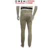 Quần kaki nam Owen QKS261002 màu rêu Dáng Slim Fit chất liệu cotton spandex