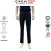 Quần tây Nam Owen QR257086 màu xanh tím than dáng suông regular fit chất liệu nano
