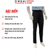 Quần Tây Nam Owen QRT263046 màu đen dáng suông regular fit cạp tăng đơ chất liệu nano