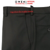 Quần Tây Nam Owen QRT263046 màu đen dáng suông regular fit cạp tăng đơ chất liệu nano