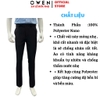 Quần Tây Nam Owen QRT263048 màu đen dáng suông regular fit cạp tăng đơ chất liệu nano