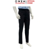 Quần Tây Nam Owen QRT263048 màu đen dáng suông regular fit cạp tăng đơ chất liệu nano