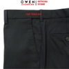 Quần Tây Nam Owen QRT263048 màu đen dáng suông regular fit cạp tăng đơ chất liệu nano