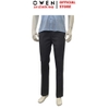 Quần Tây Nam Owen QRT263060 màu xám đậm dáng suông regular fit cạp tăng đơ chất liệu nano
