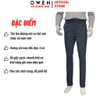 Quần Tây Nam Owen QST263044 màu xanh đậm dáng ôm slim fit cạp tăng đơ chất liệu nano
