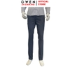 Quần Tây Nam Owen QST263044 màu xanh đậm dáng ôm slim fit cạp tăng đơ chất liệu nano