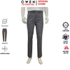 Quần Tây Nam Owen QST263054 màu xám nhạt dáng ôm slim fit cạp tăng đơ chất liệu nano