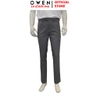 Quần Tây Nam Owen QST263054 màu xám nhạt dáng ôm slim fit cạp tăng đơ chất liệu nano