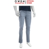 Quần Tây Nam Owen QST263062 màu xám nhạt dáng ôm slim fit cạp tăng đơ chất liệu nano