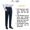 Quần Âu Nam Aristino Quần Tây ATR0150S1 Màu Xanh tím than 45 kẻ