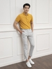 Quần Tây Nam Aristino ATR01701 Quần Âu Nam Màu Xám 18 Kẻ Form Dáng Cropped Chất Liệu Polyester