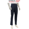Quần Tây Nam Owen QR263067 màu đen dáng suông regular fit chất liệu polyester