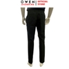 Quần tây Nam Owen QG257114 màu đen dáng suông thể thao S-Form chất liệu polyester