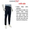Quần tây Nam Owen QRT252564 màu xanh navy dáng suông regular fit cạp tăng đơ Chất liệu Conjugated polyester