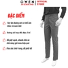 Quần tây Nam Owen QRT257101 xám nhạt dáng suông regular fit cạp tăng đơ chất liệu polyester spandex