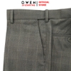 Quần tây Nam Owen QRT257101 xám nhạt dáng suông regular fit cạp tăng đơ chất liệu polyester spandex
