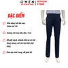 Quần Tây Nam Owen QRT262076 Xanh Tím Than Kẻ Regular Fit Cạp Tăng Đơ