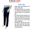 Quần Tây Nam Owen QRT262076 Xanh Tím Than Kẻ Regular Fit Cạp Tăng Đơ