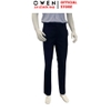 Quần Tây Nam Owen QRT262076 Xanh Tím Than Kẻ Regular Fit Cạp Tăng Đơ