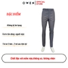 Quần Tây Nam Owen QS242808 màu xám kẻ caro chìm dáng ôm slim fit chất liệu TR Spandex