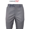 Quần Tây Nam Owen QS242808 màu xám kẻ caro chìm dáng ôm slim fit chất liệu TR Spandex