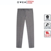 Quần Tây Nam Owen QS242808 màu xám kẻ caro chìm dáng ôm slim fit chất liệu TR Spandex
